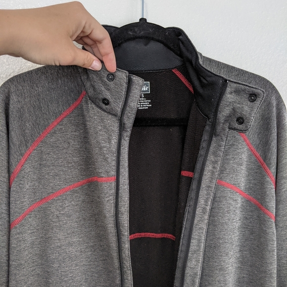 REI Gray and Red Zip Up - Picture 6 of 10